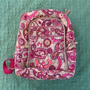 Vera Bradley Pink Paisley Laptop Backpack